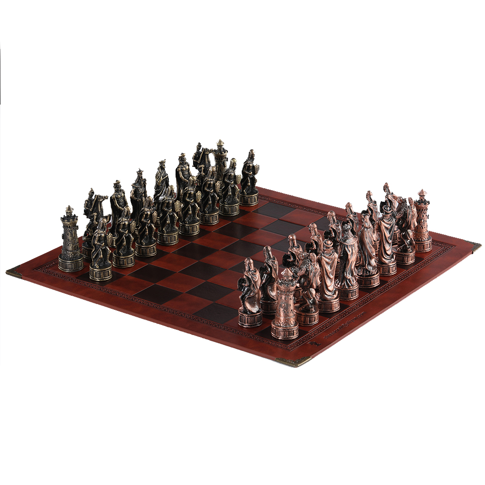 Yearbook Board Game Theme - Шахматы с металлической тематикой, 32 шт.,