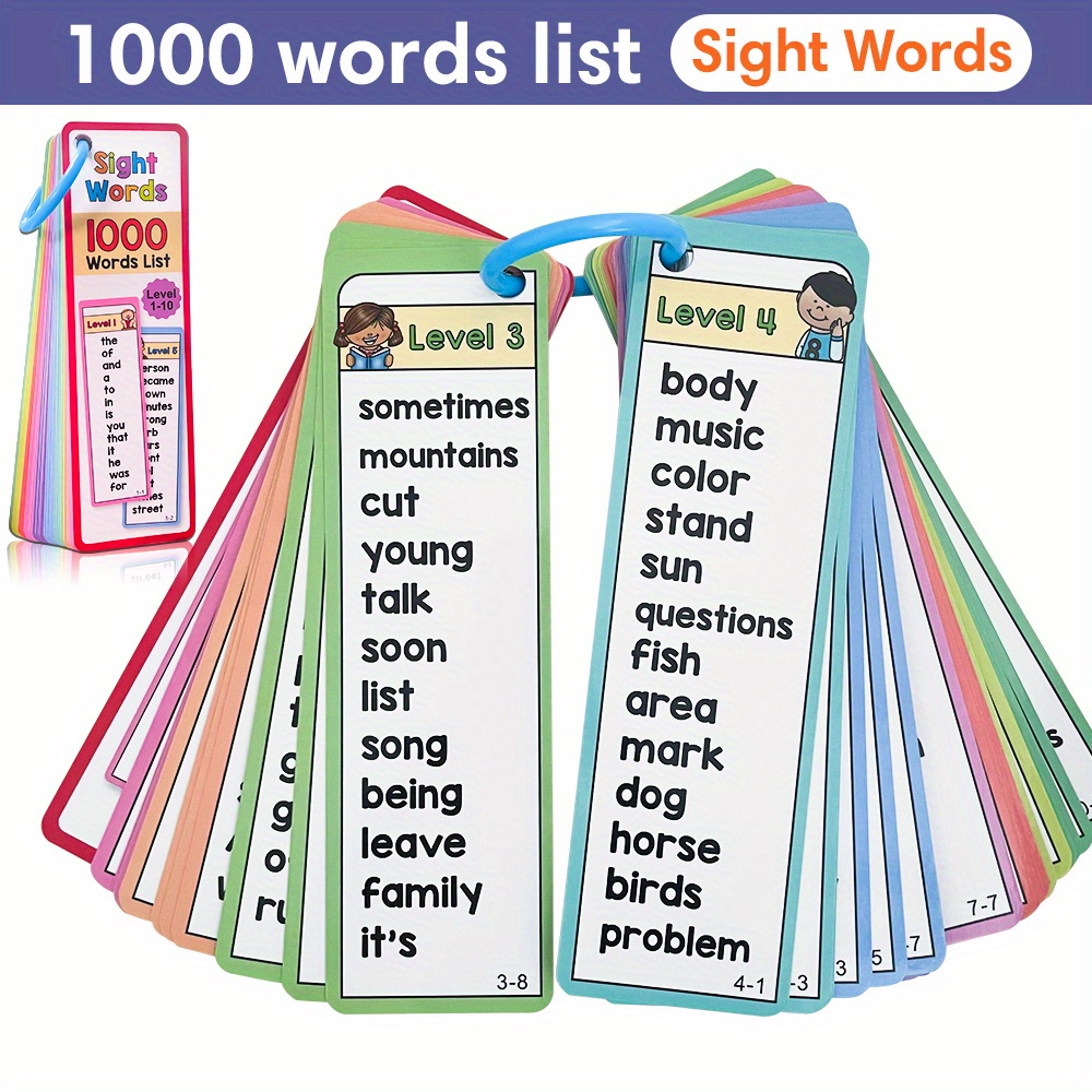 Board Game Education - Флэш-карты со словами 1000 для детей