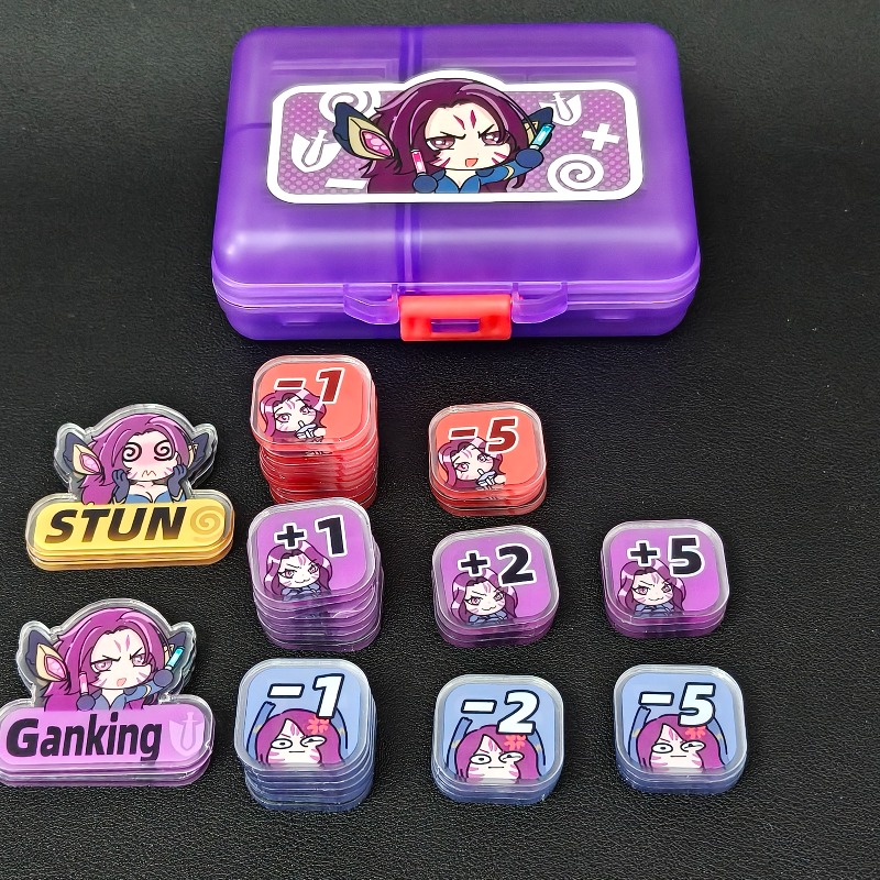 Набор акриловых токенов-индика – обзор и цена Board Game Hegemony